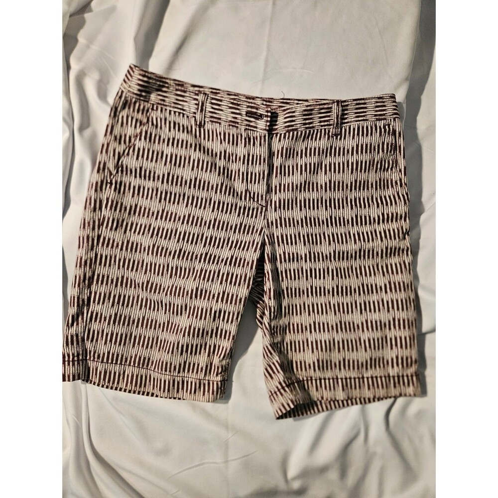 Ann Taylor Loft Womens Size 4P Original Patterned Shorts 9" Inseam EUC